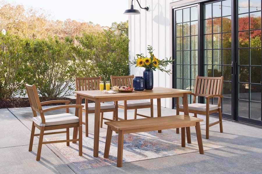 Ashley Dining Room 6 Piece Dining Set P407-625-601A-4-600