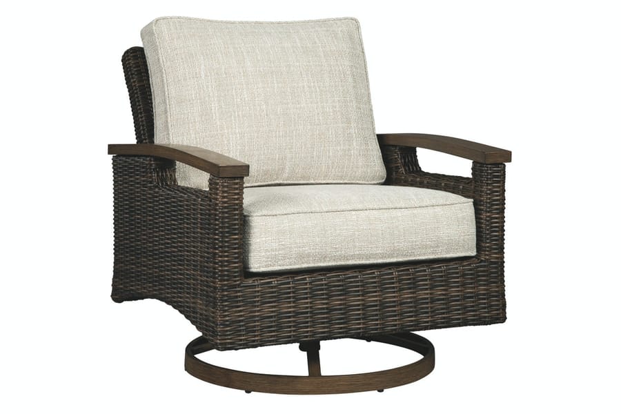 Ashley Outdoor/Patio Paradise Trail Swivel Lounge Chair (QTY 2) P750-821