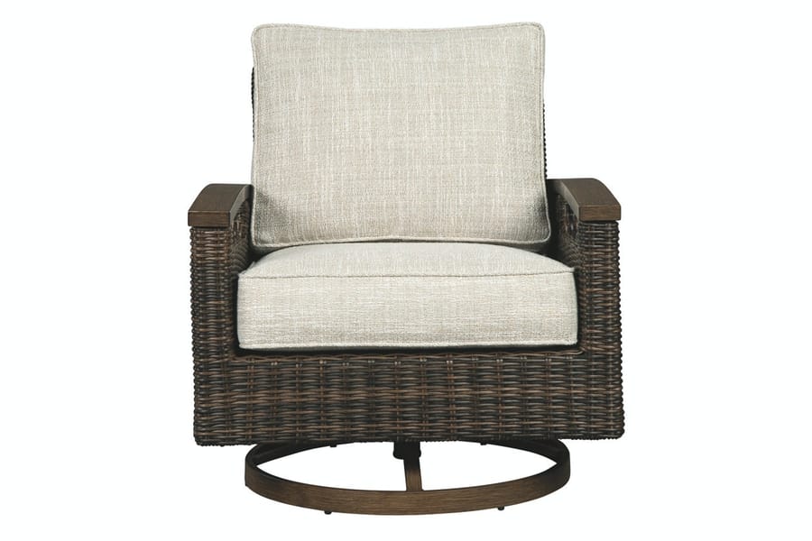 Ashley Outdoor/Patio Paradise Trail Swivel Lounge Chair (QTY 2) P750-821