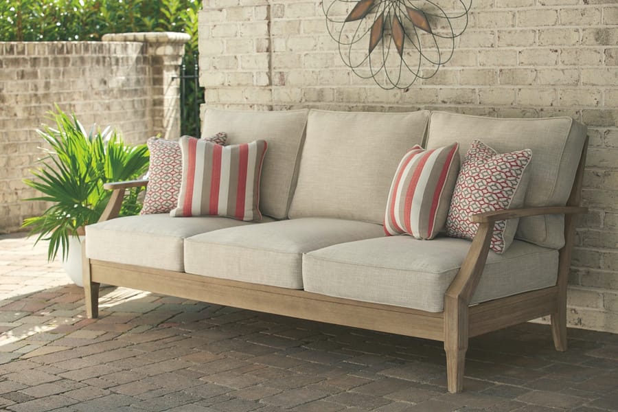 Ashley Outdoor/Patio Clare View Sofa with Cushion P801-838