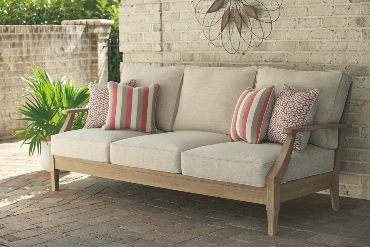Ashley Outdoor/Patio Clare View Sofa with Cushion P801-838