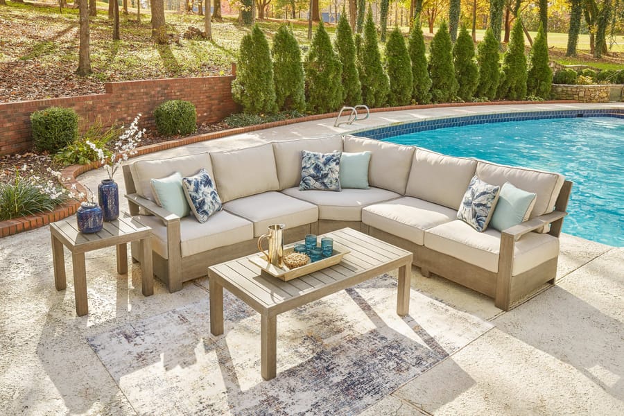 Ashley Outdoor/Patio 6 Piece Lounge Set P804-854-846-877-701-702