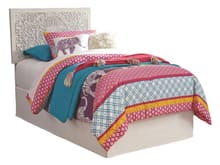 Ashley Bedroom Twin Panel Headboard with Bolt on Bed Frame B181-53-B100-21