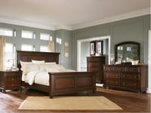 Ashley Bedroom 5 Piece King Panel Bed Set B697-31-36-58-56-97