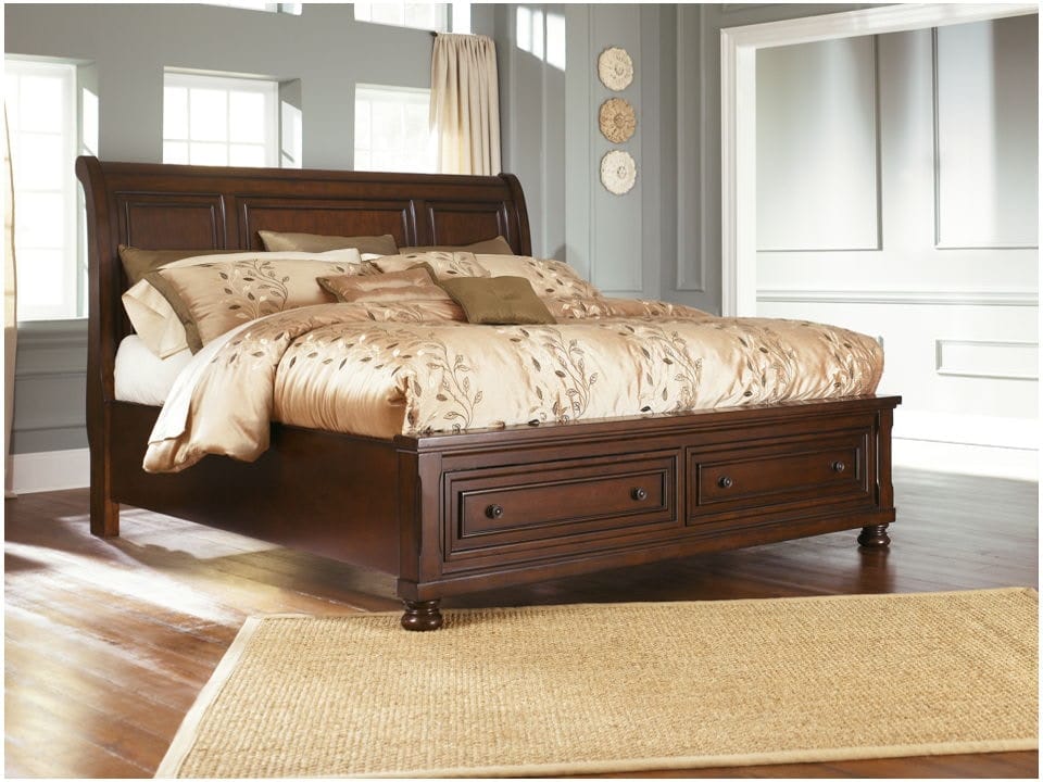 Ashley California King Sleigh Storage Bed - Portland, OR | Key Home Furnishings
