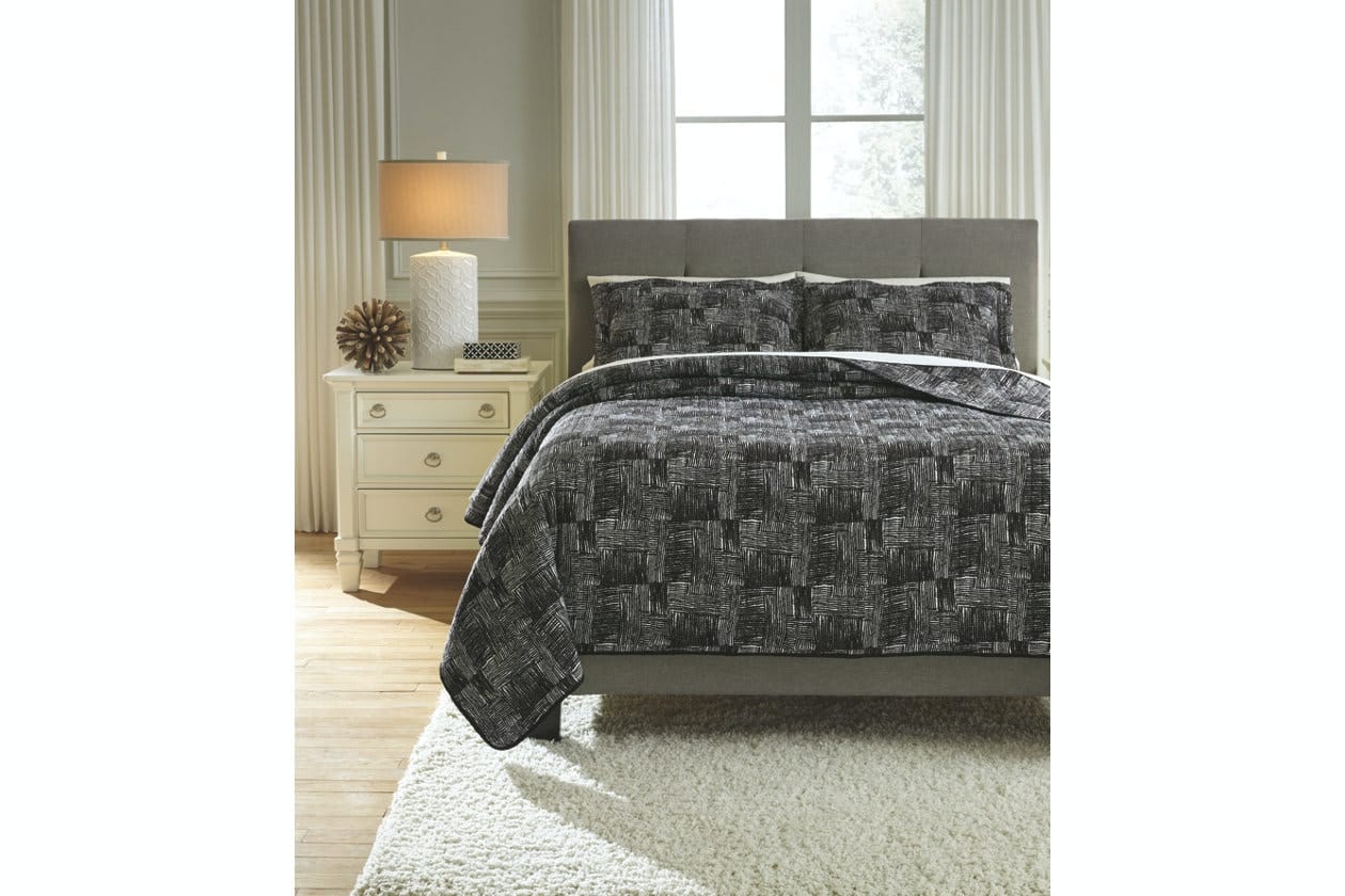 Ashley Bedroom Jabesh 3-Piece Queen Quilt Set Q365033Q