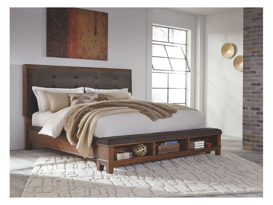 Ashley Bedroom Queen Upholstered Panel Bed B594-57...
