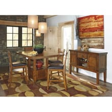 Ashley Ralene 6 Piece Rectangular Counter Dining Set - Portland, OR | Key Home Furnishings