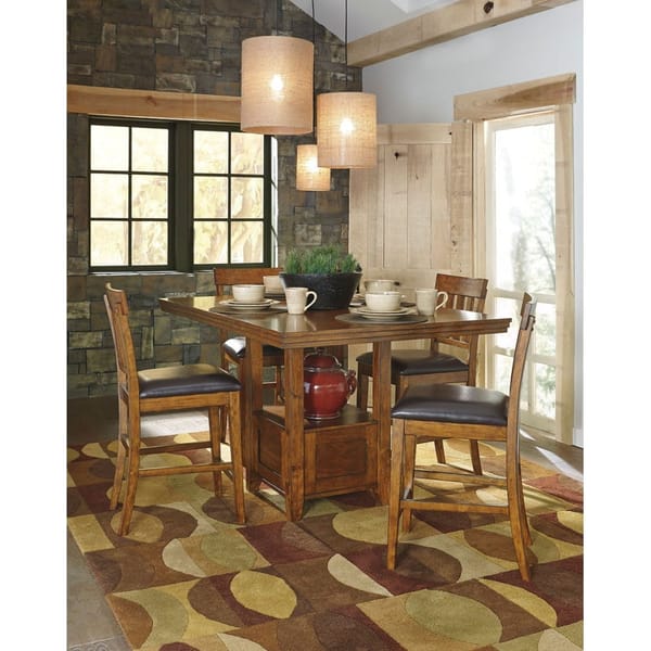 Ashley Ralene 6 Piece Rectangular Counter Dining Set - Portland, OR | Key Home Furnishings