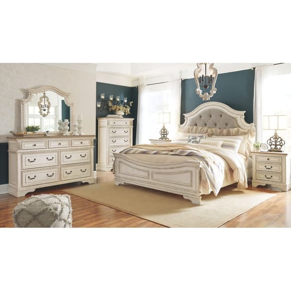 Ashley Bedroom King Upholstered Panel Bed B743-58-56-97