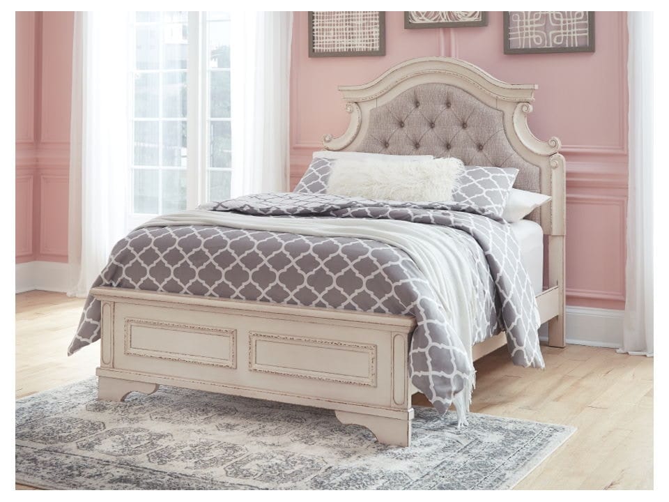 Ashley Bedroom Full Upholstered Panel Bed B743-87-...