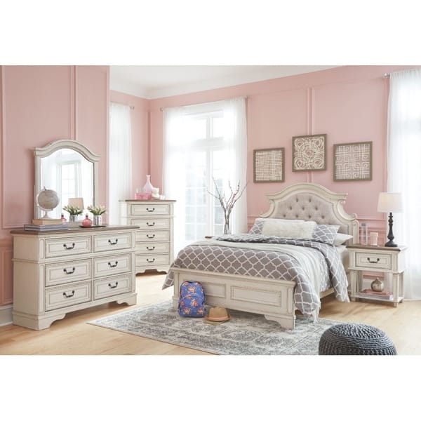 Ashley Bedroom Full Upholstered Panel Bed B743-87-84-86