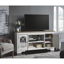Ashley Living Room XL TV Stand with Fireplace W743-68