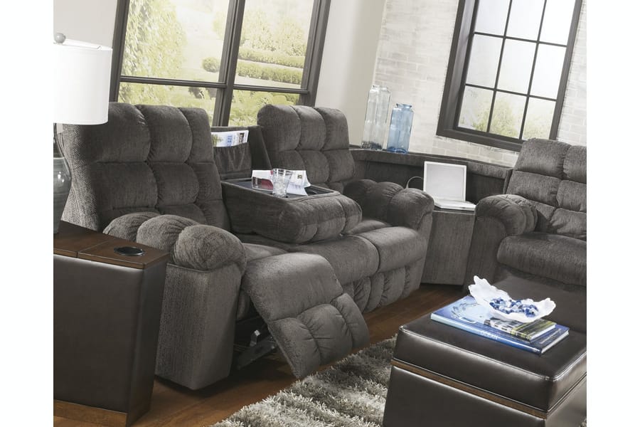 Ashley Living Room Acieona Reclining Sofa with Drop Down Table 5830089
