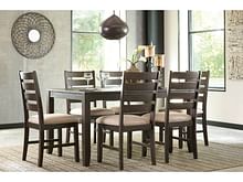 Ashley Dining Room Rokane Dining Table and Chairs (Set of 7) D397-425