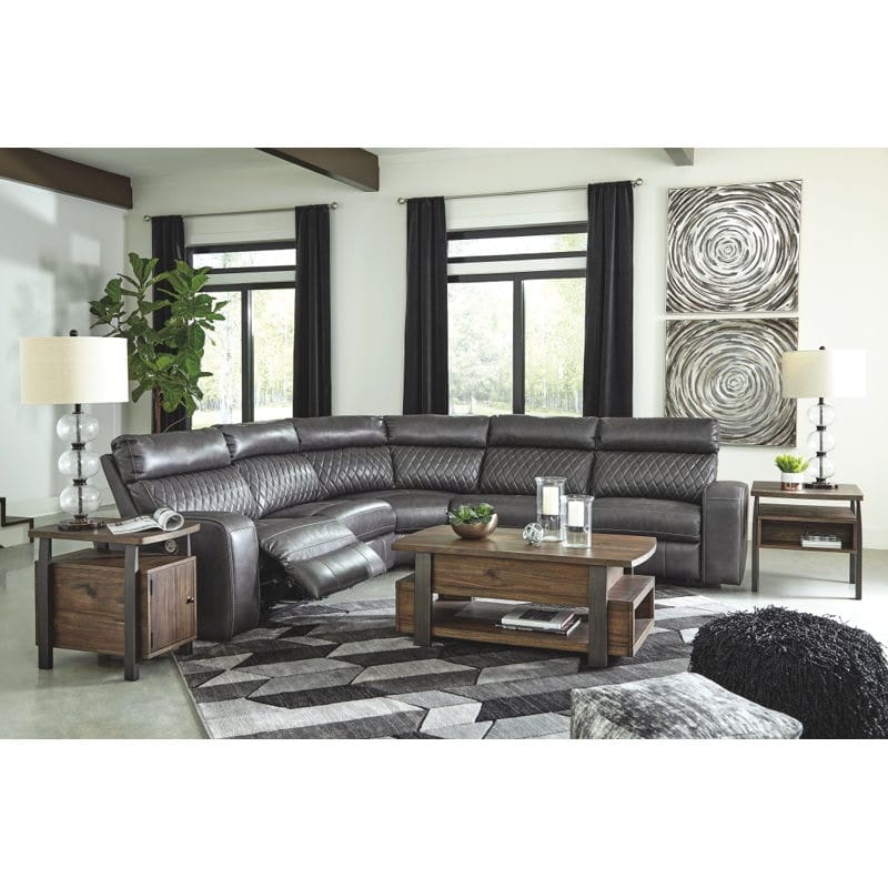 Ashley Living Room Power Reclining Sectional 55203-58-19-77-46-62