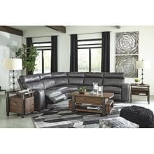 Ashley Living Room Power Reclining Sectional 55203-58-19-77-46-62