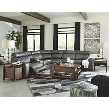 Ashley Living Room Power Reclining Sectional 55203-58-57-19-77-46-62
