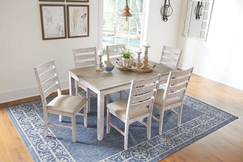Ashley Dining Room Skempton Dining Table and Chairs (Set of 7) D394-425