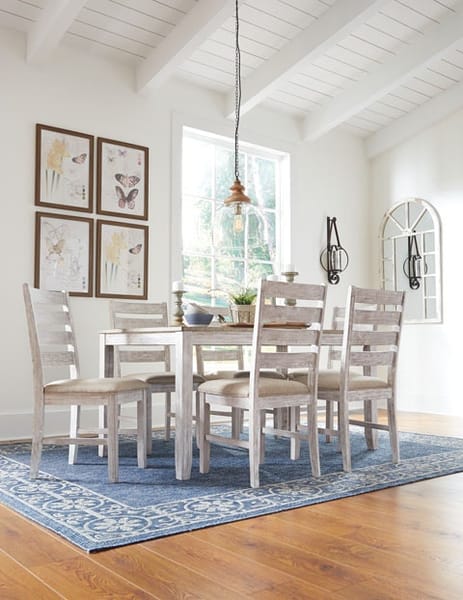 Ashley Dining Room Skempton Dining Table and Chairs (Set of 7) D394-425