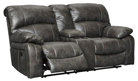Ashley Living Room Dunwell Power Reclining Loveseat with Console 5160118