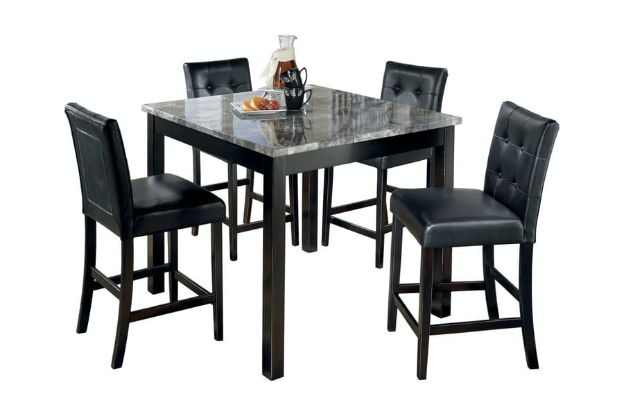 Ashley Dining Room Maysville Counter Height Dining Table and Bar Stools (Set of 5) D154-223