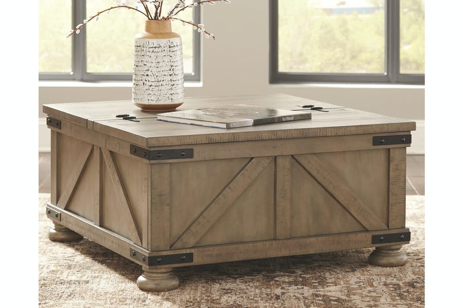 Ashley Living Room Aldwin Coffee Table With Storage T457-20