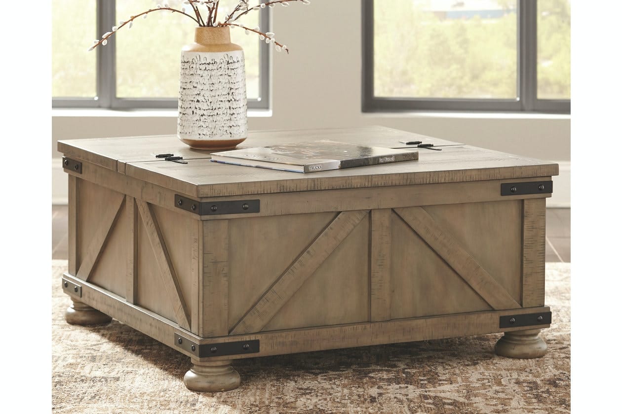 Ashley Living Room Aldwin Coffee Table With Storage T457-20