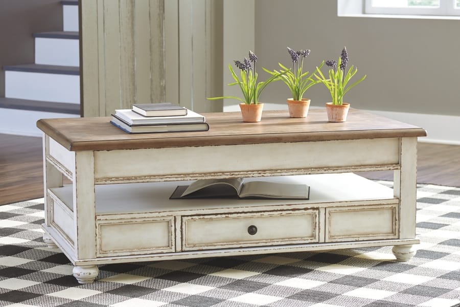 Ashley Living Room Realyn Coffee Table with Lift Top T523-9