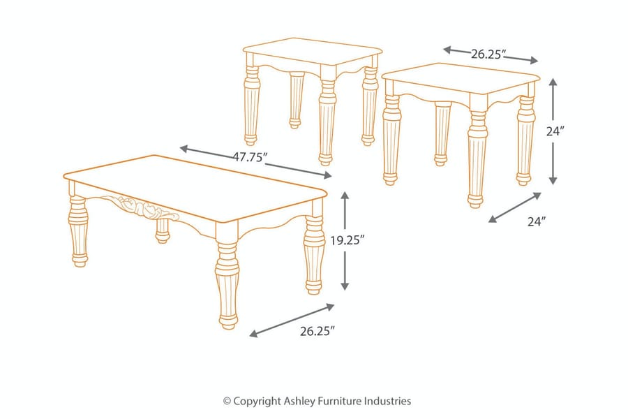 Ashley Living Room Occasional Table Group (3/CN) T533-13