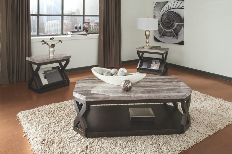 Signature Design by Ashley Radilyn Table (Set of 3) T568-13 - Portland, OR | Key Home Furnishings