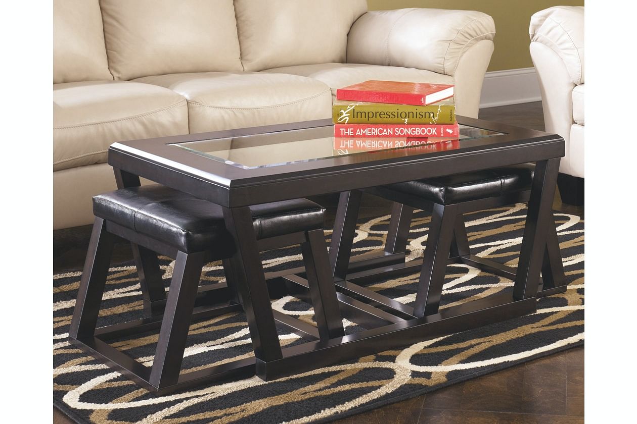 Ashley sofa discount table with stools