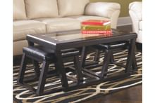 Ashley Living Room Kelton Coffee Table with Nesting Stools T592-1