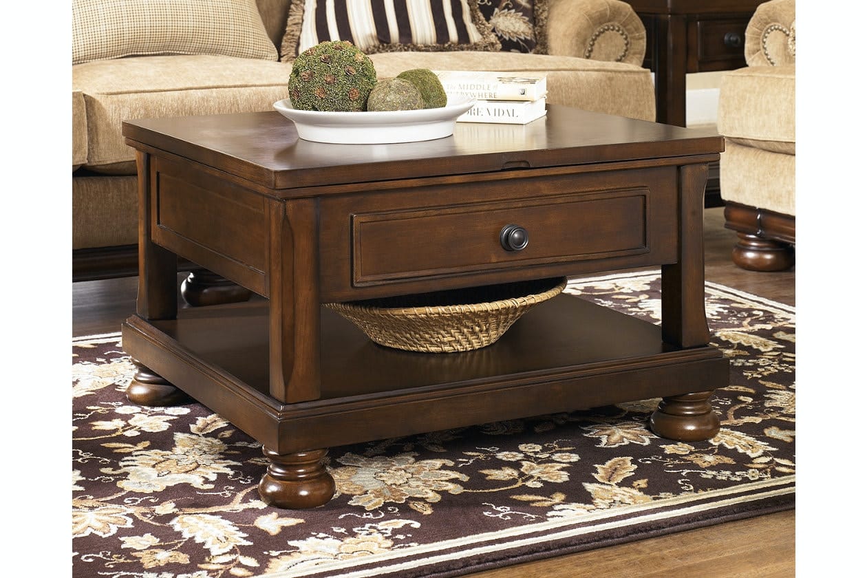 Ashley Living Room Porter Coffee Table with Lift Top T697-0