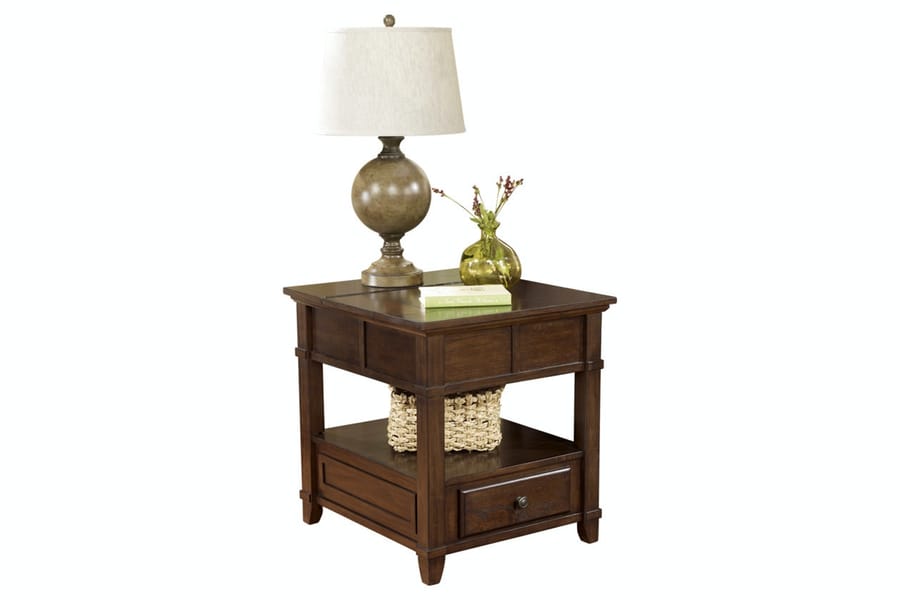 Ashley Living Room Gately End Table with Storage and Power Outlets T845-3