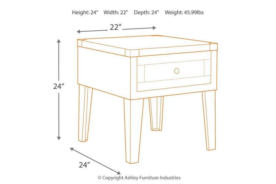 Ashley Living Room Chazney End Table T904-3