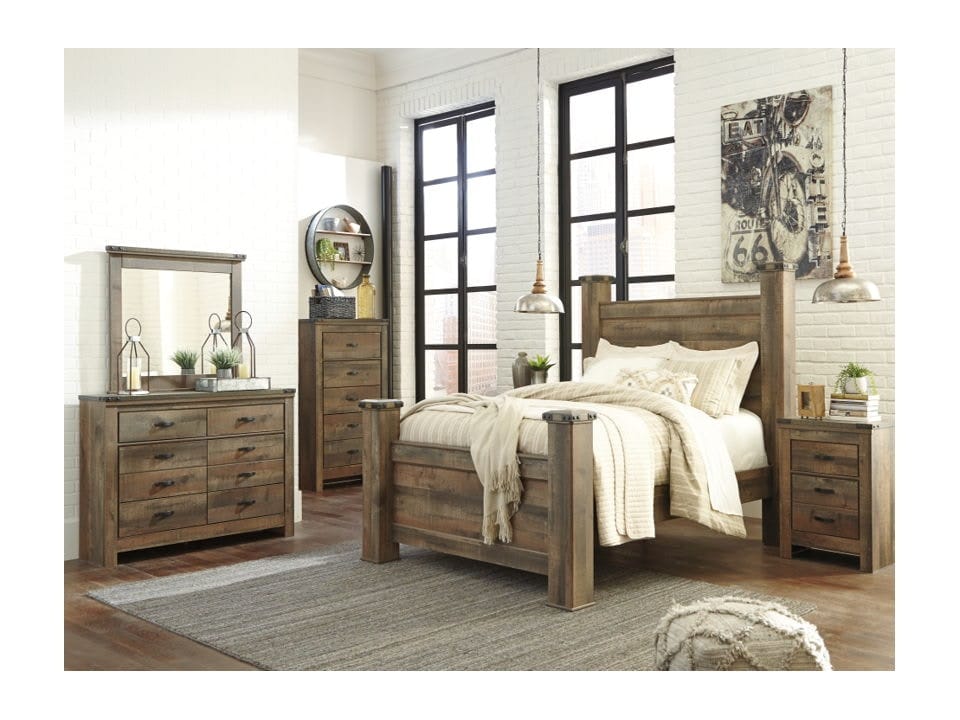 Ashley Bedroom 6 Piece Queen Poster Bed Set B446-21-26-67-64-98-61