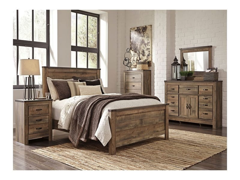 Ashley Trinell 7 Piece Queen Bed Set - Portland, OR | Key Home Furnishings