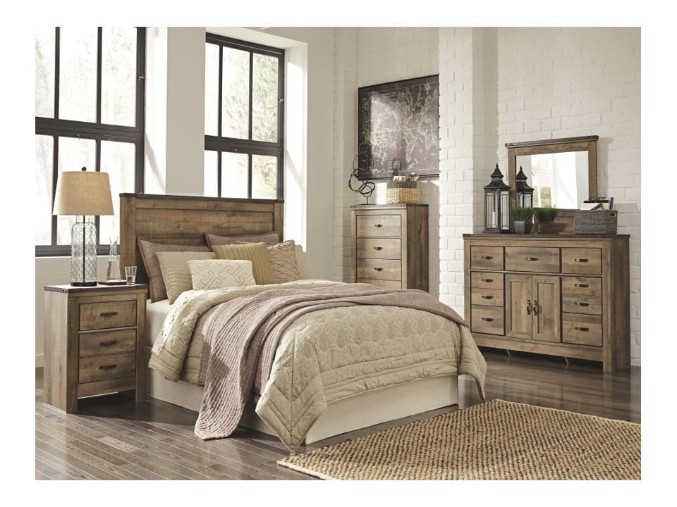 Ashley Trinell 3 Piece Queen Bed Set - Portland, OR | Key Home Furnishings