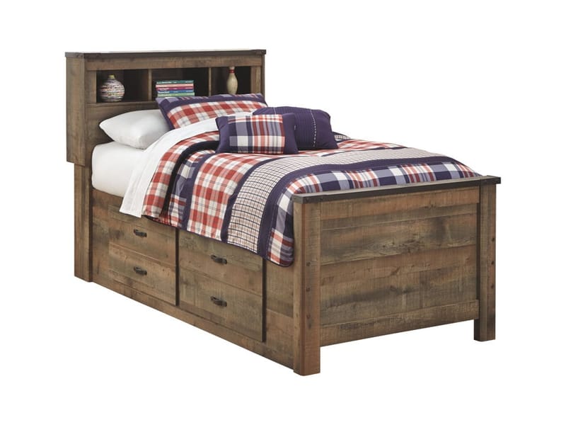 Ashley Bedroom Twin Bookcase Bed with Under Bed Storage B446-63-52-50-B100-11