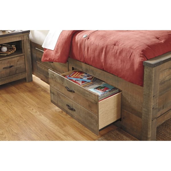 Ashley Bedroom Twin Bookcase Bed with Under Bed Storage B446-63-52-50-B100-11