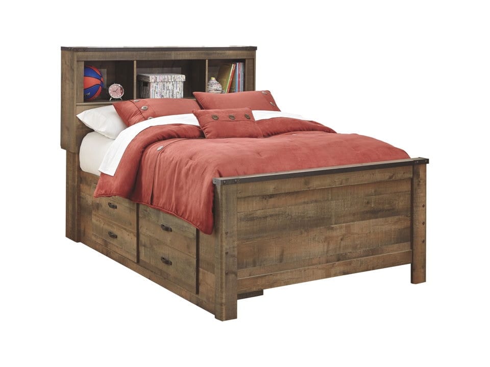 Ashley Bedroom Full Bookcase Bed with Under Bed Storage B446-65-84-50-B100-12