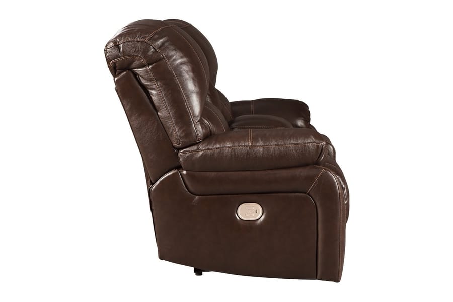 Ashley Living Room Hallstrung Power Reclining Loveseat with Console U5240218