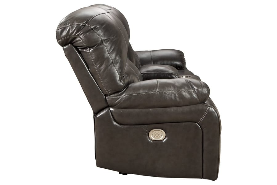 Ashley Living Room Power Reclining Loveseat Console Adjustable Headrest U5240318