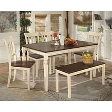 Ashley Dining Room Whitesburg 6 Piece Rectangular Dining Set D583-25-02-4-00