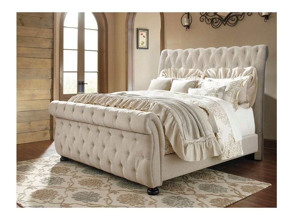 Ashley King Upholstered Bed - Portland, OR | Key Home Furnishings