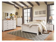 Ashley Willowton 7 Piece Queen Bed Set - Portland, OR | Key Home Furnishings