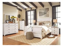 Ashley Bedroom 5 Piece Queen Sleigh Bed Set B267-31-36-77-74-96