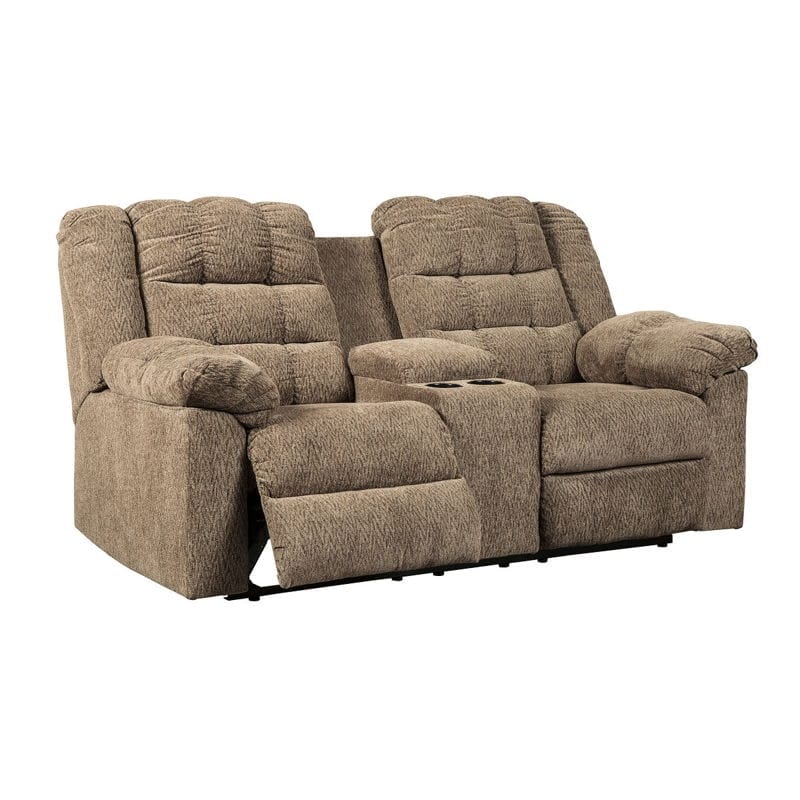 Ashley Living Room Double Reclining Loveseat with Console 5840194