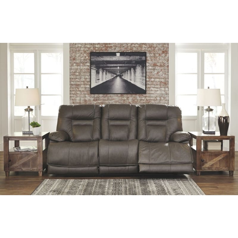 Ashley Living Room Power Reclining Sofa with Adjustable Headrest U5460215